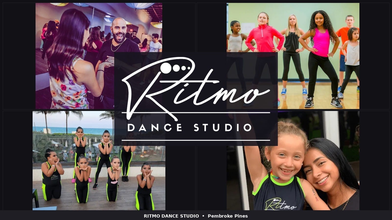 Ritmo Dance Studio Pembroke Pines — Latin dance class with instructor and students in a bright, mirrored studio space