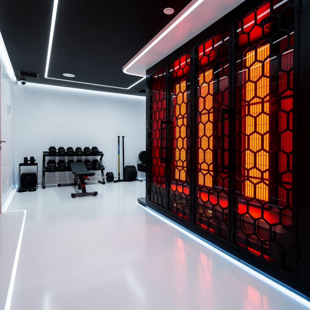 HOTWORX Pembroke Pines — sleek infrared sauna fitness studio with hexagonal heat panels